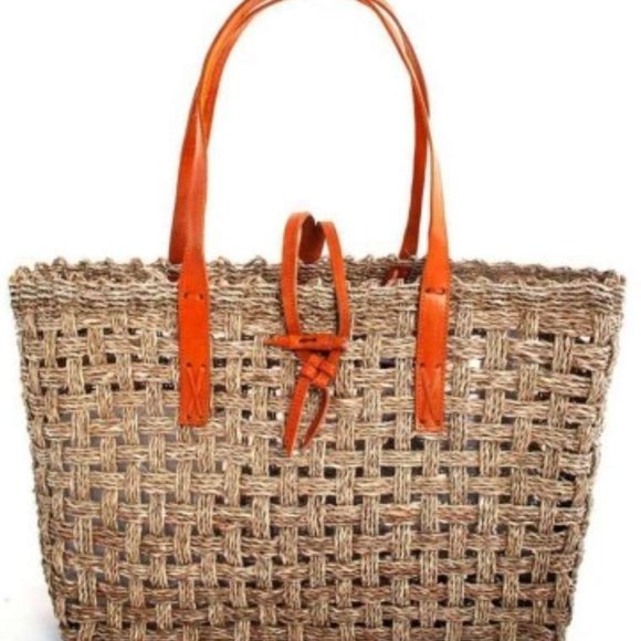 Handbags - Hand-woven Straw Large Natural Fiber Handbag